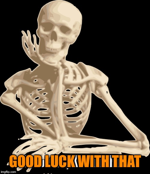 GOOD LUCK WITH THAT | made w/ Imgflip meme maker