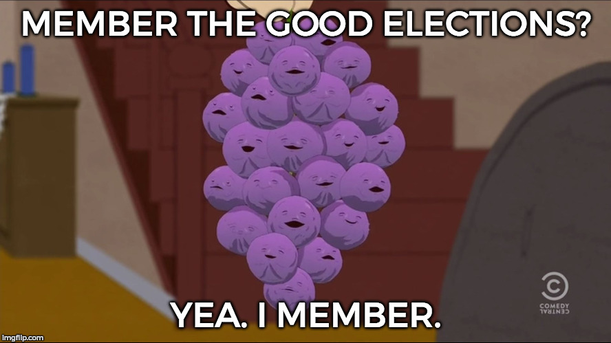 How did I find this xD | MEMBER THE GOOD ELECTIONS? YEA. I MEMBER. | image tagged in memes,member berries | made w/ Imgflip meme maker