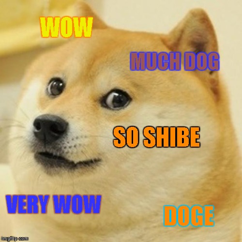 Doge | WOW; MUCH DOG; SO SHIBE; VERY WOW; DOGE | image tagged in memes,doge | made w/ Imgflip meme maker
