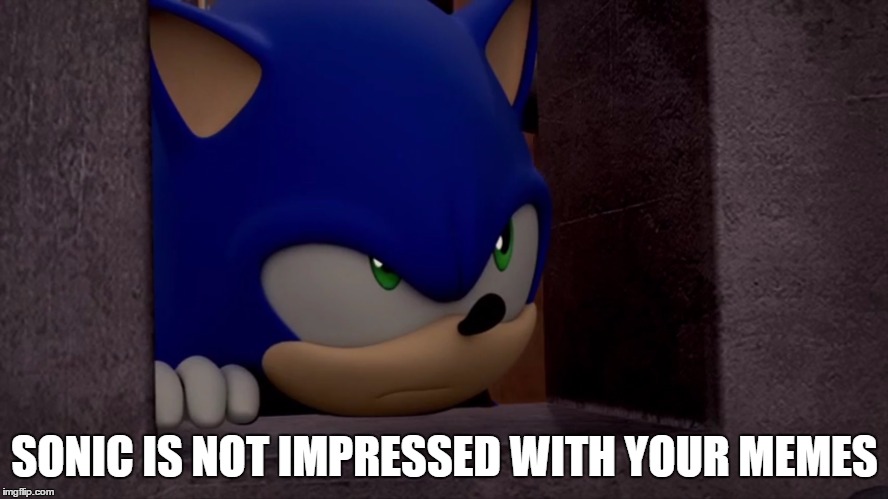 Sonic is Not Impressed - Sonic Boom | SONIC IS NOT IMPRESSED WITH YOUR MEMES | image tagged in sonic is not impressed - sonic boom,imgflip meme,imgflip | made w/ Imgflip meme maker