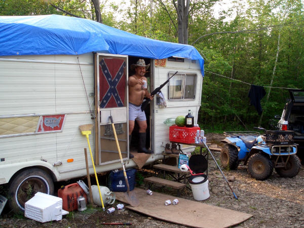 Redneck Camping Blank Meme Template