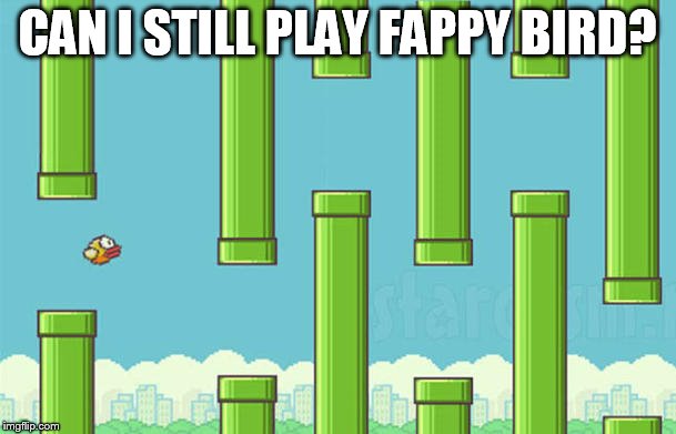 CAN I STILL PLAY FAPPY BIRD? | made w/ Imgflip meme maker