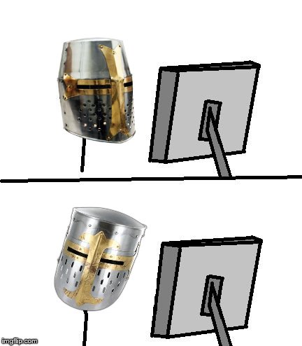 High Quality knight reacton Blank Meme Template