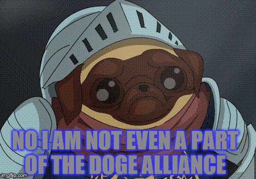 NO I AM NOT EVEN A PART OF THE DOGE ALLIANCE | made w/ Imgflip meme maker