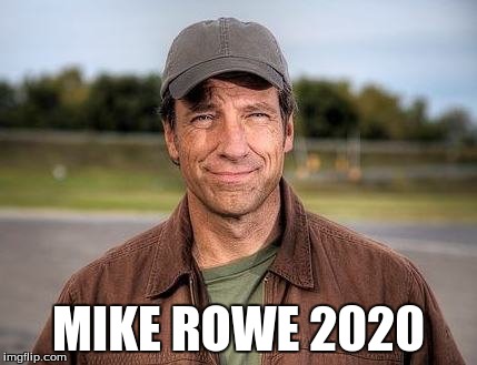 MIKE ROWE 2020 | image tagged in mike rowe | made w/ Imgflip meme maker