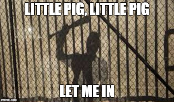 Negan little pig | LITTLE PIG, LITTLE PIG; LET ME IN | image tagged in google | made w/ Imgflip meme maker