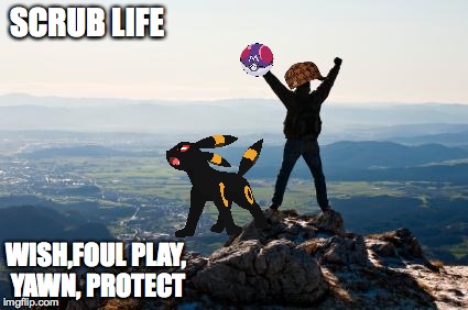 Shout It from the Mountain Tops | SCRUB LIFE; WISH,FOUL PLAY, YAWN, PROTECT | image tagged in shout it from the mountain tops,scumbag | made w/ Imgflip meme maker