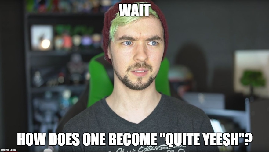 WAIT; HOW DOES ONE BECOME "QUITE YEESH"? | image tagged in waithow can you be quite yeesh | made w/ Imgflip meme maker