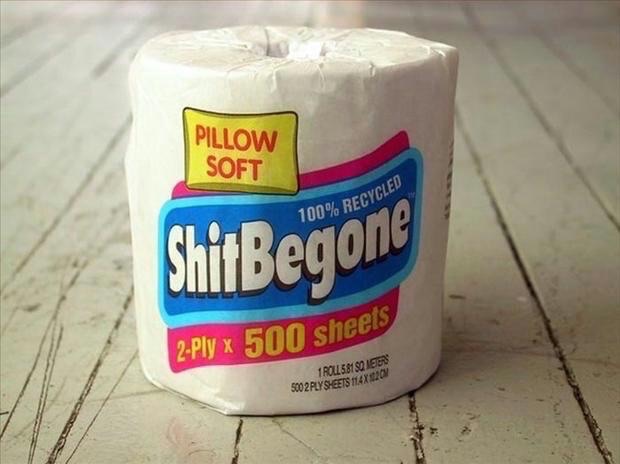High Quality ShitBeGone Toilet Paper Blank Meme Template