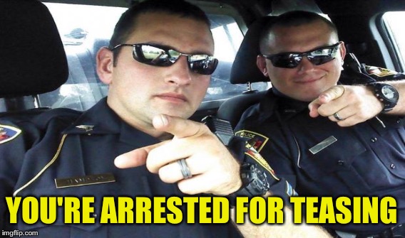YOU'RE ARRESTED FOR TEASING | made w/ Imgflip meme maker