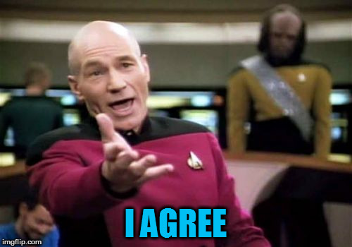Picard Wtf Meme | I AGREE | image tagged in memes,picard wtf | made w/ Imgflip meme maker