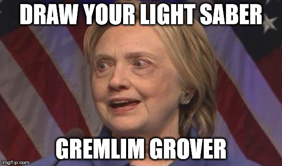 DRAW YOUR LIGHT SABER GREMLIM GROVER | made w/ Imgflip meme maker
