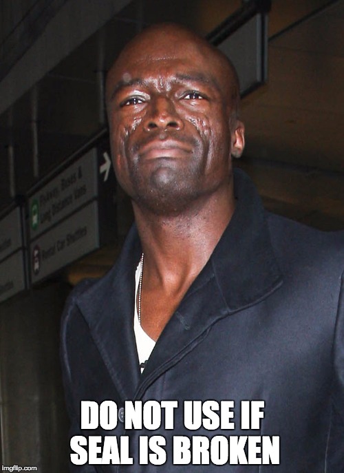DO NOT USE IF SEAL IS BROKEN | image tagged in seal | made w/ Imgflip meme maker