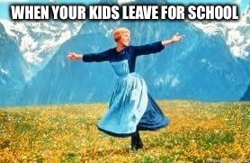 Look At All These Meme | WHEN YOUR KIDS LEAVE FOR SCHOOL | image tagged in memes,look at all these | made w/ Imgflip meme maker