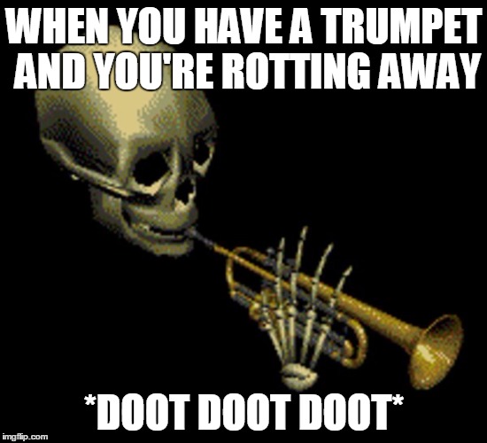 WHEN YOU HAVE A TRUMPET AND YOU'RE ROTTING AWAY; *DOOT DOOT DOOT* | image tagged in peridoot | made w/ Imgflip meme maker