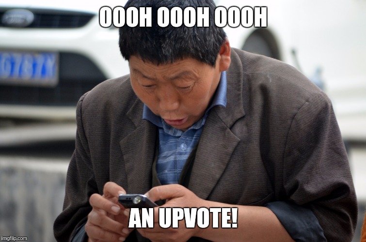 OOOH OOOH OOOH AN UPVOTE! | made w/ Imgflip meme maker