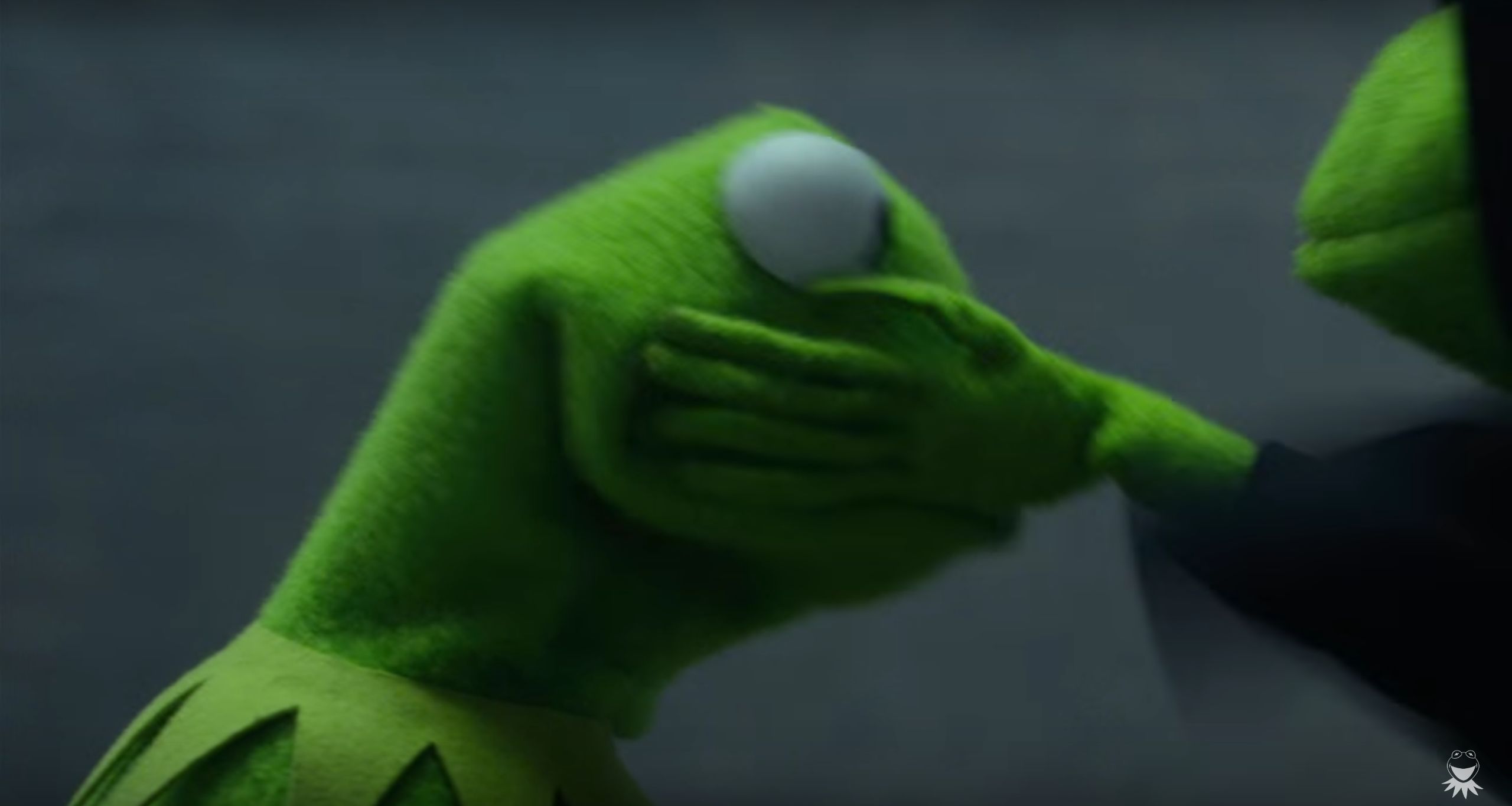 High Quality Evil Kermit Slap Blank Meme Template