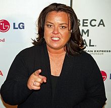 Rosie O'Donnell Pointing Blank Meme Template