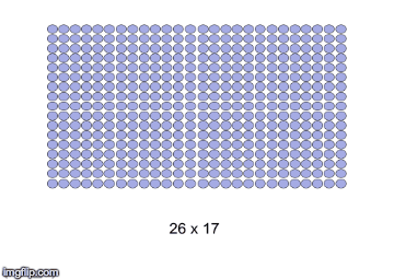Is 26 x 17 the same as 25 x 18 | image tagged in gifs,maths | made w/ Imgflip images-to-gif maker