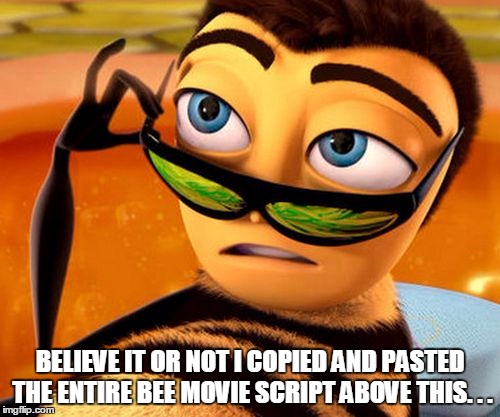 Bee Movie Script TShirt  Bee Movie Meme Shirt  Bee movie script Bee  movie Ok computer