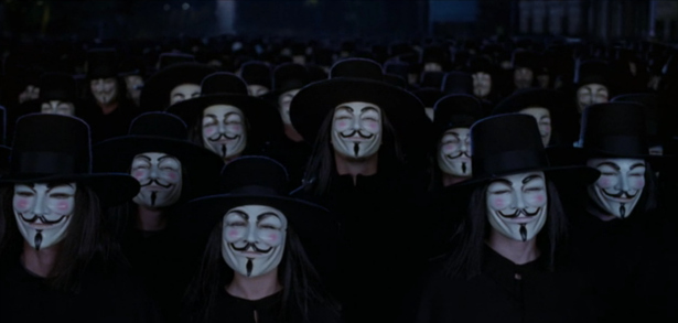 High Quality Vendetta crowd Blank Meme Template