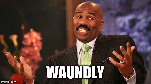 WAUNDLY | image tagged in memes,steve harvey | made w/ Imgflip meme maker