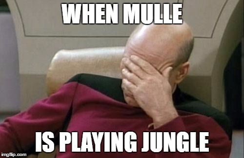 Captain Picard Facepalm | WHEN MULLE; IS PLAYING JUNGLE | image tagged in memes,captain picard facepalm | made w/ Imgflip meme maker
