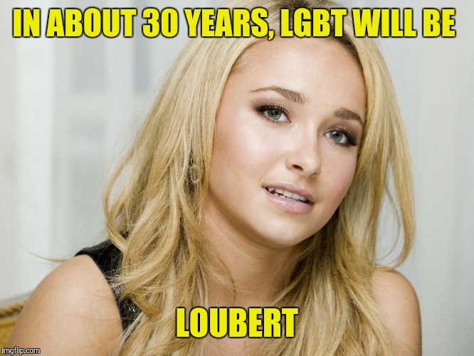 IN ABOUT 30 YEARS, LGBT WILL BE LOUBERT | made w/ Imgflip meme maker