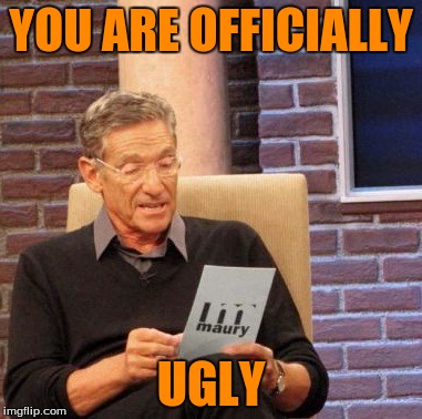 Maury Lie Detector Meme | YOU ARE OFFICIALLY; UGLY | image tagged in memes,maury lie detector | made w/ Imgflip meme maker