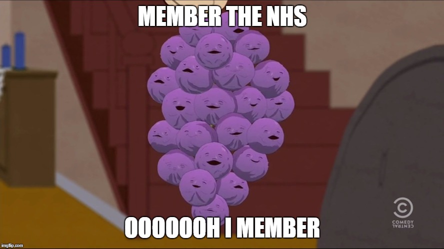 Member Berries | MEMBER THE NHS; OOOOOOH I MEMBER | image tagged in memes,member berries | made w/ Imgflip meme maker