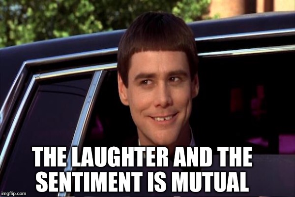 THE LAUGHTER AND THE SENTIMENT IS MUTUAL | made w/ Imgflip meme maker