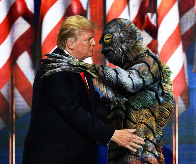 Drain the Swamp Trump Blank Meme Template