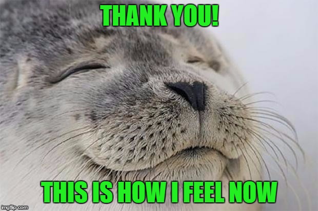 THANK YOU! THIS IS HOW I FEEL NOW | made w/ Imgflip meme maker