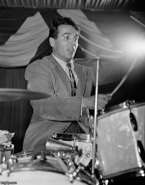 Gene Krupa | . | image tagged in gene krupa | made w/ Imgflip meme maker