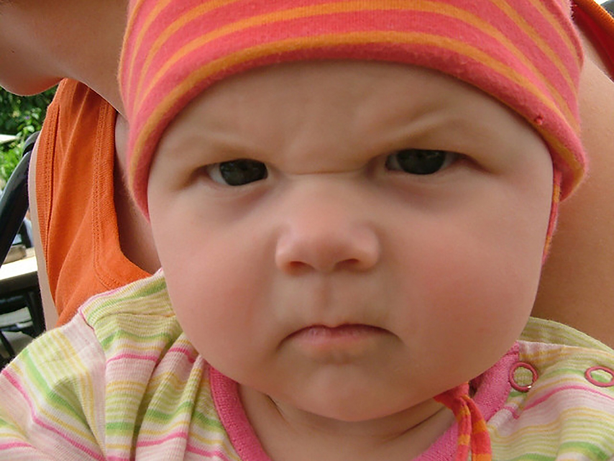 High Quality Angry baby Blank Meme Template