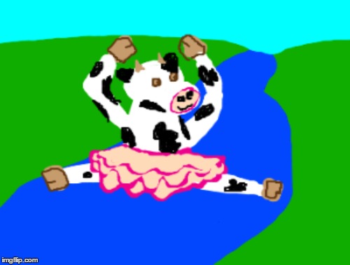 Cow Dancing Blank Meme Template