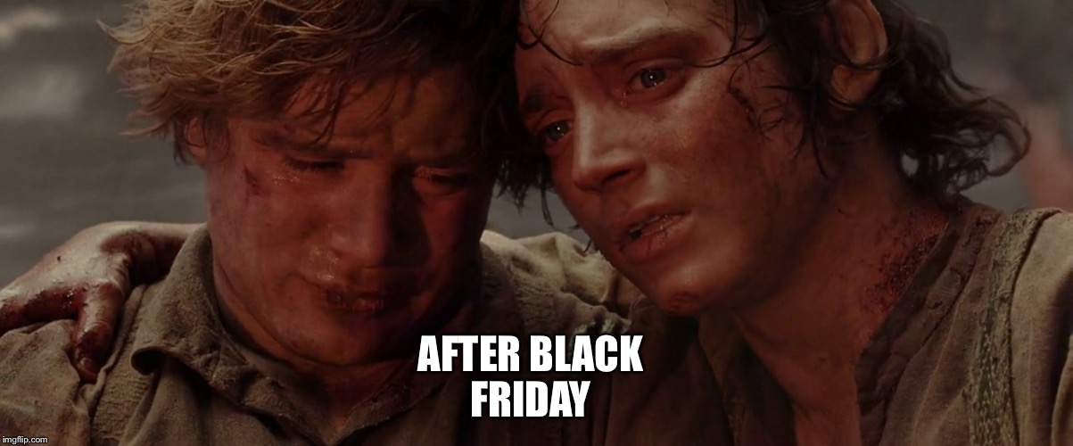 Sorry I posted it late | AFTER BLACK FRIDAY | image tagged in black friday | made w/ Imgflip meme maker