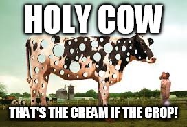 HOLY COW THAT'S THE CREAM IF THE CROP! | made w/ Imgflip meme maker