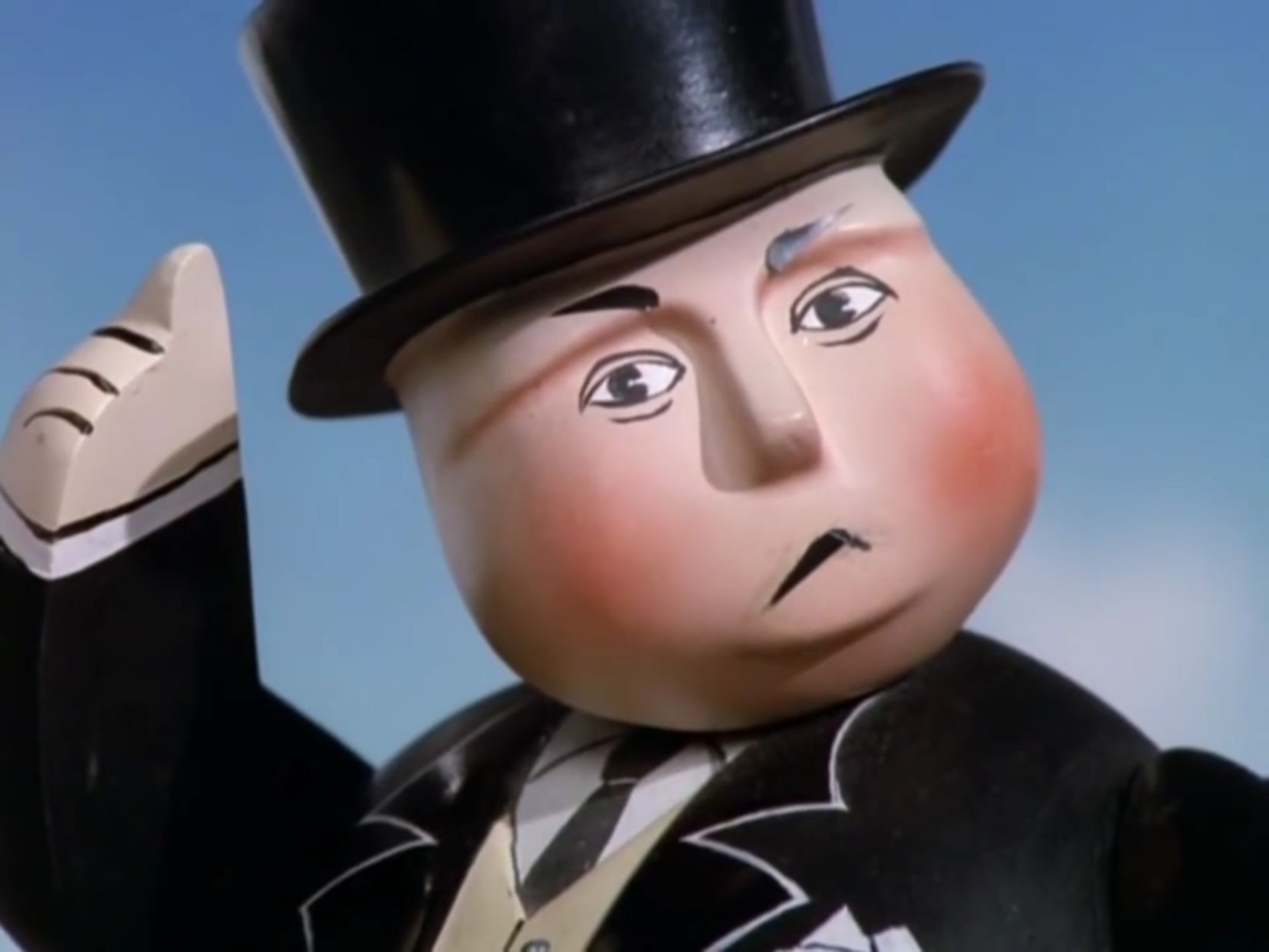 High Quality Is Sir Topham Hatt Gonna Have to Smack an Engine Blank Meme Template