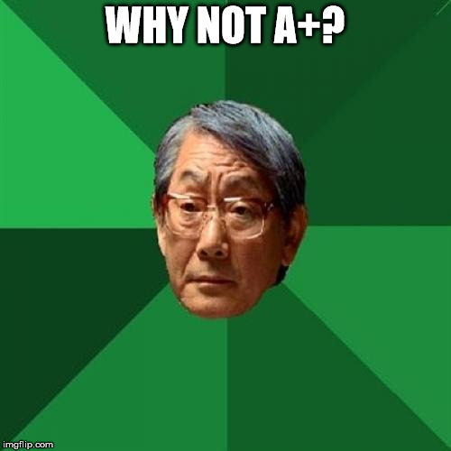WHY NOT A+? | made w/ Imgflip meme maker