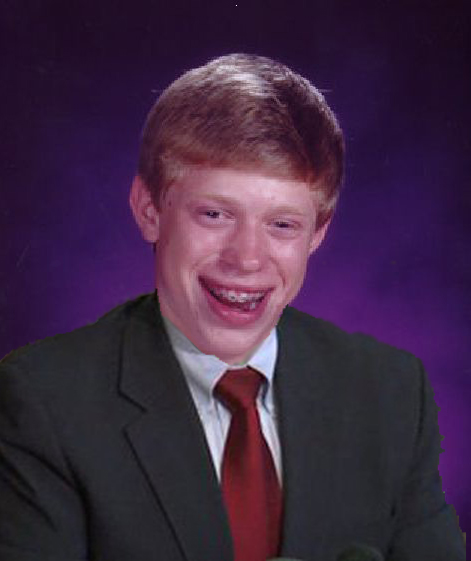Bad Luck Brian In A Suit Blank Meme Template