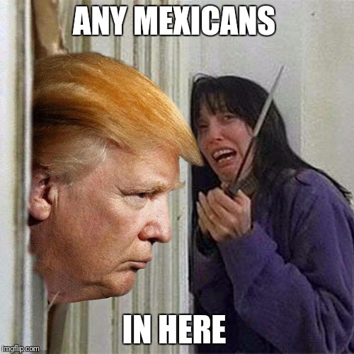 Donald trump here's Donny | ANY MEXICANS; IN HERE | image tagged in donald trump here's donny | made w/ Imgflip meme maker