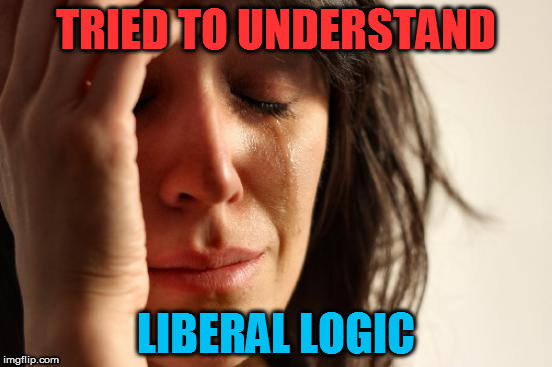 First World Problems Meme | TRIED TO UNDERSTAND; LIBERAL LOGIC | image tagged in memes,first world problems | made w/ Imgflip meme maker