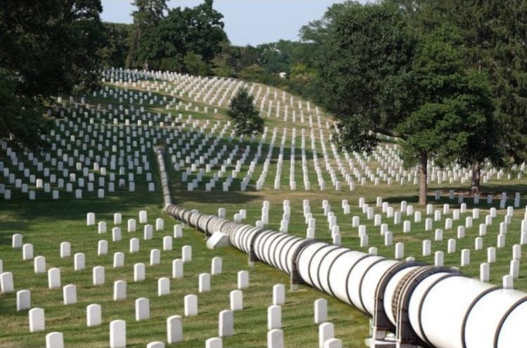 Arlington Cemetary Oil Pipeline Blank Meme Template