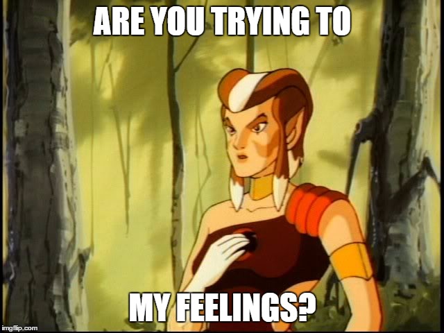 ARE YOU TRYING TO; MY FEELINGS? | image tagged in pumyra | made w/ Imgflip meme maker