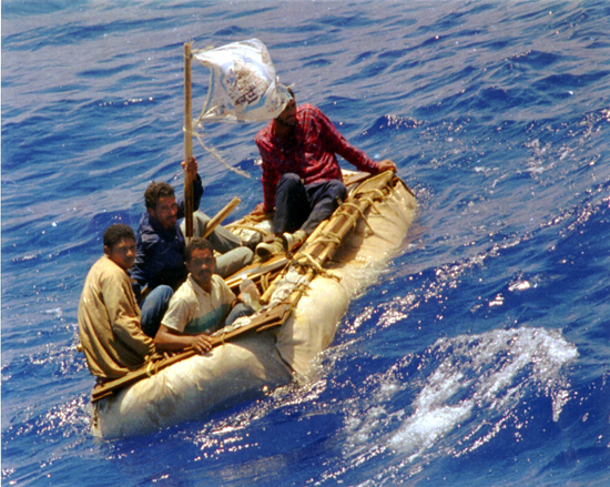 Cuban Refugees Blank Meme Template