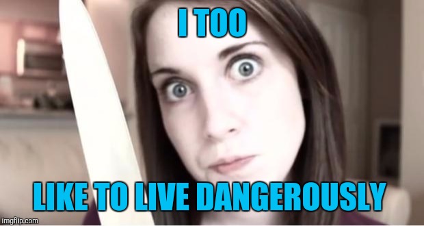 I TOO LIKE TO LIVE DANGEROUSLY | made w/ Imgflip meme maker