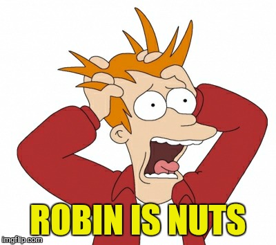 ROBIN IS NUTS | made w/ Imgflip meme maker