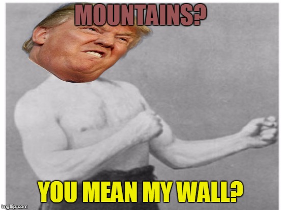 MOUNTAINS? YOU MEAN MY WALL? | made w/ Imgflip meme maker