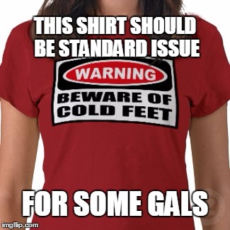 It ain't even winter yet! | THIS SHIRT SHOULD BE STANDARD ISSUE; FOR SOME GALS | image tagged in cold weather,women | made w/ Imgflip meme maker